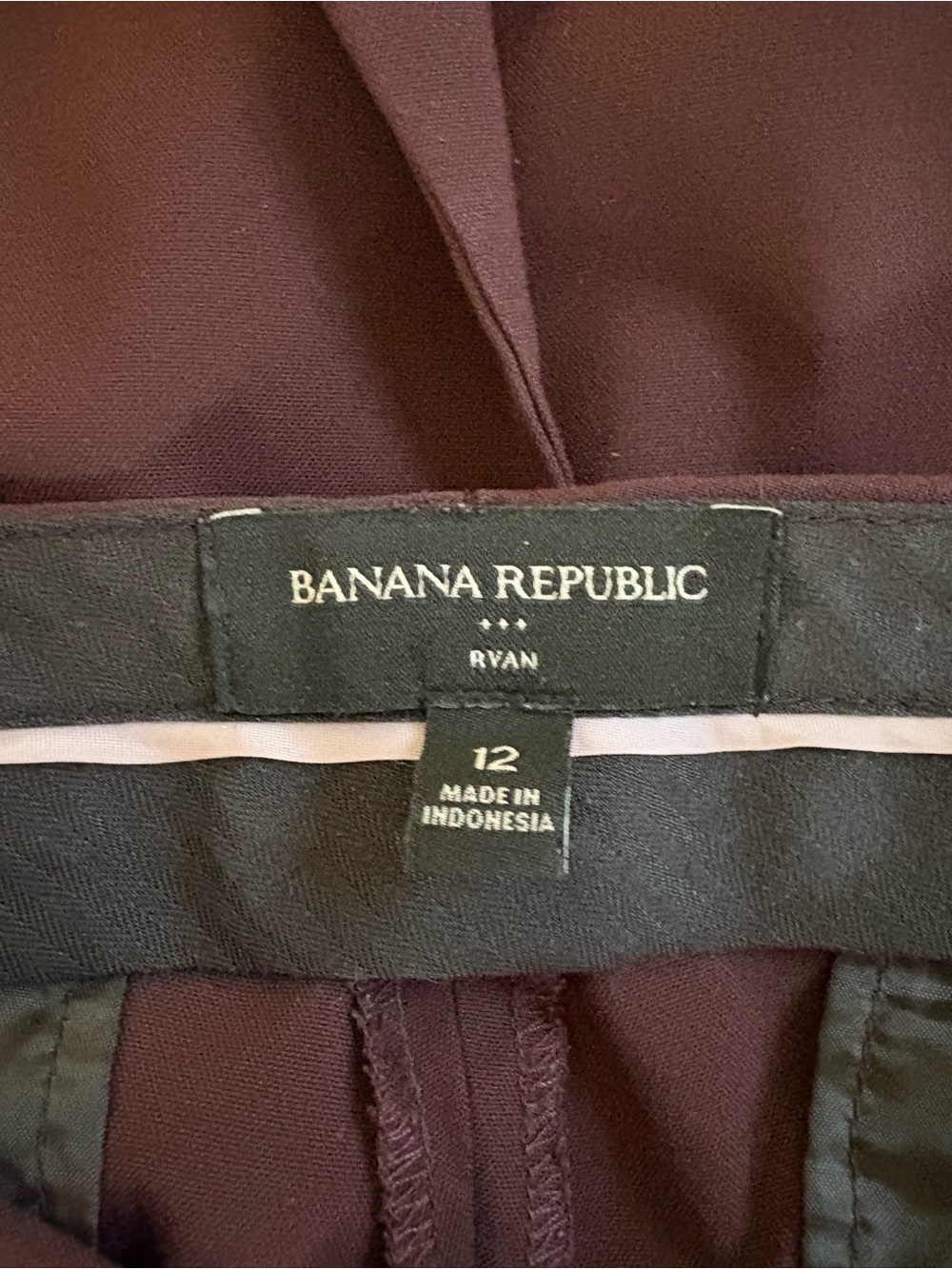 Banana Republic Women's Plum Straight-Leg Trousers - Picture 13 of 14